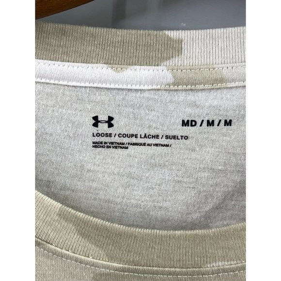 Under Armour Sunriver Short Sleeve T-Shirt Womens M Crewneck Camo Loose NEW - Picture 3 of 7